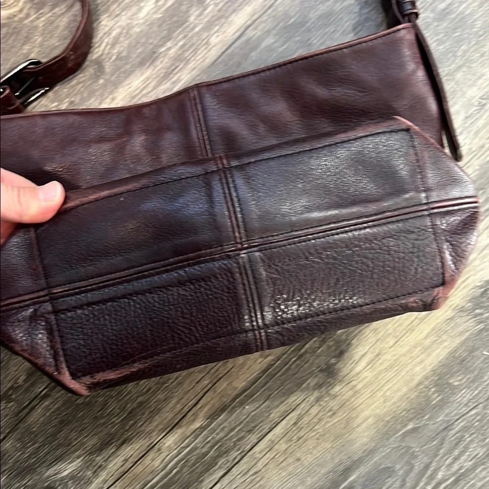SAS Deep Burgundy Leather Bag